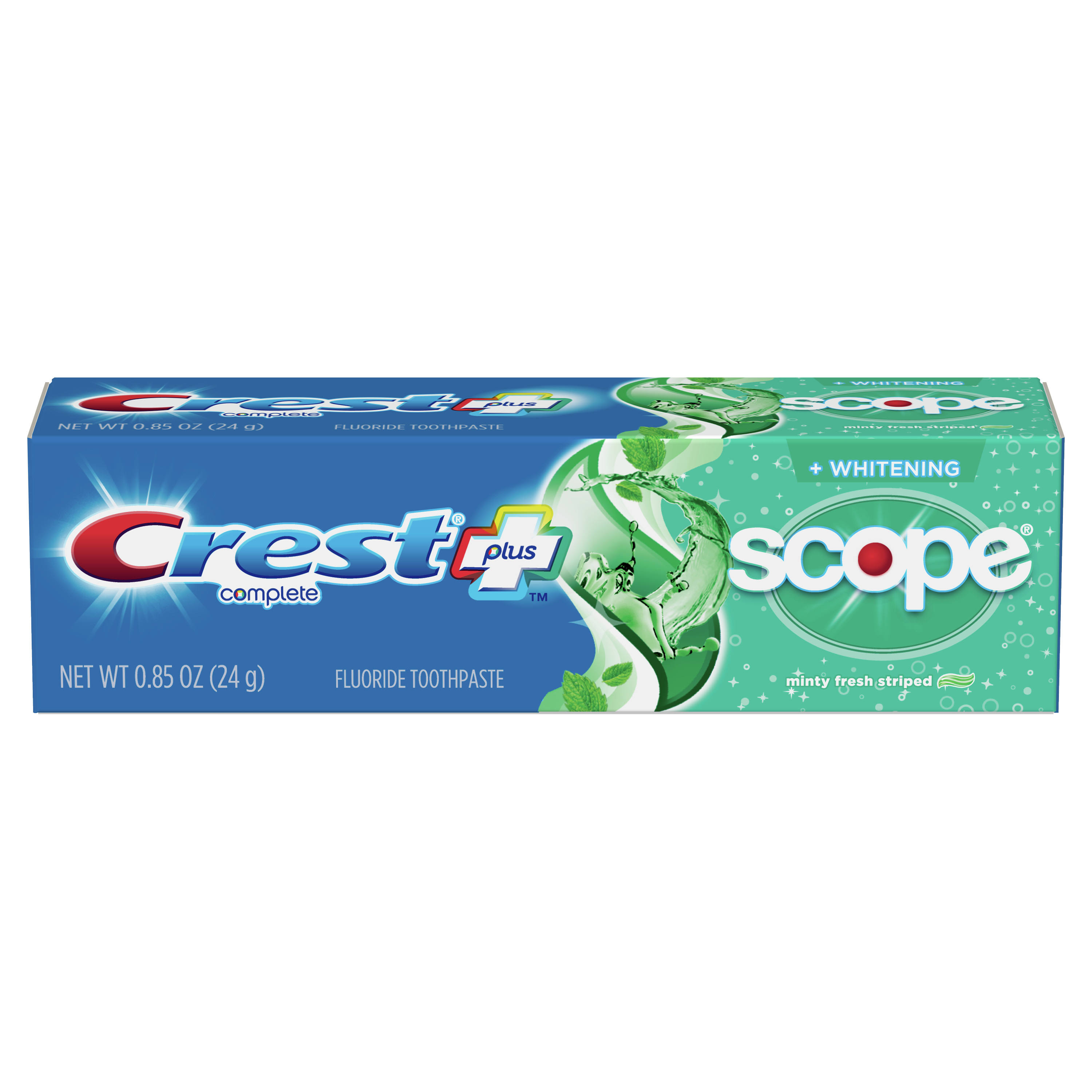 Crest Complete Multi-Benefit Striped Fluoride Toothpaste - 0.85oz, Minty Fresh