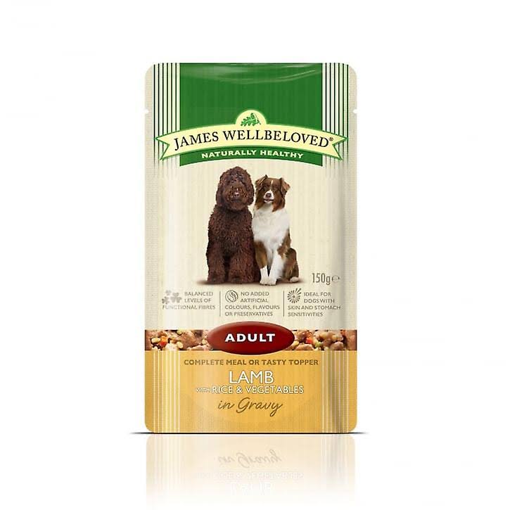 James Wellbeloved Dog Food - Lamb with Rice and Vegetables, 150g