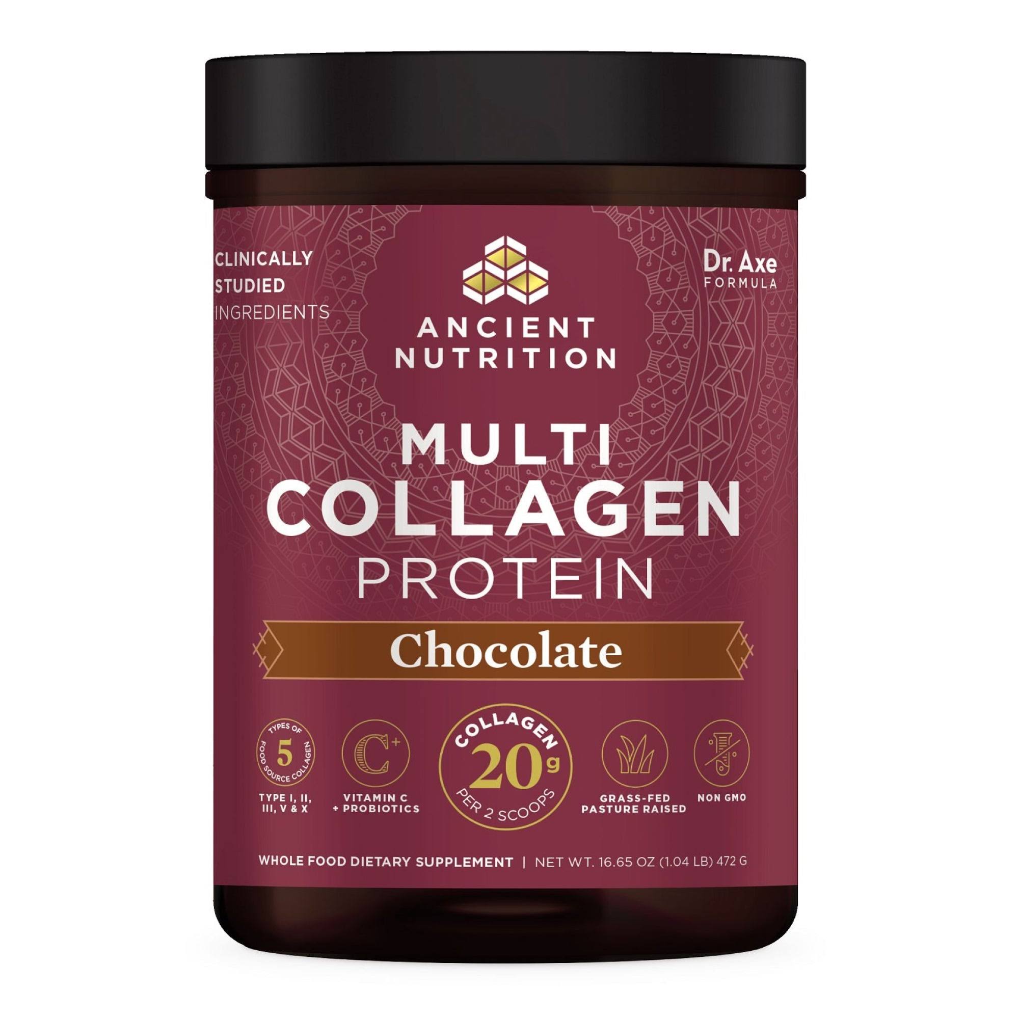 Ancient Nutrition Multi Collagen Protein, Chocolate - 16.65 oz