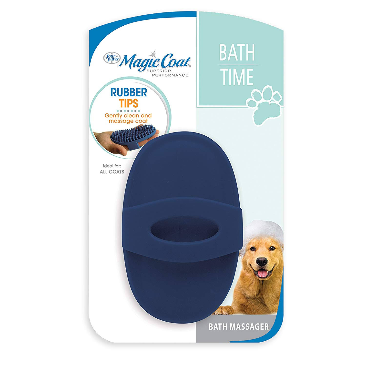 Four Paws Magic Coat Love Glove Dog Bath Massager