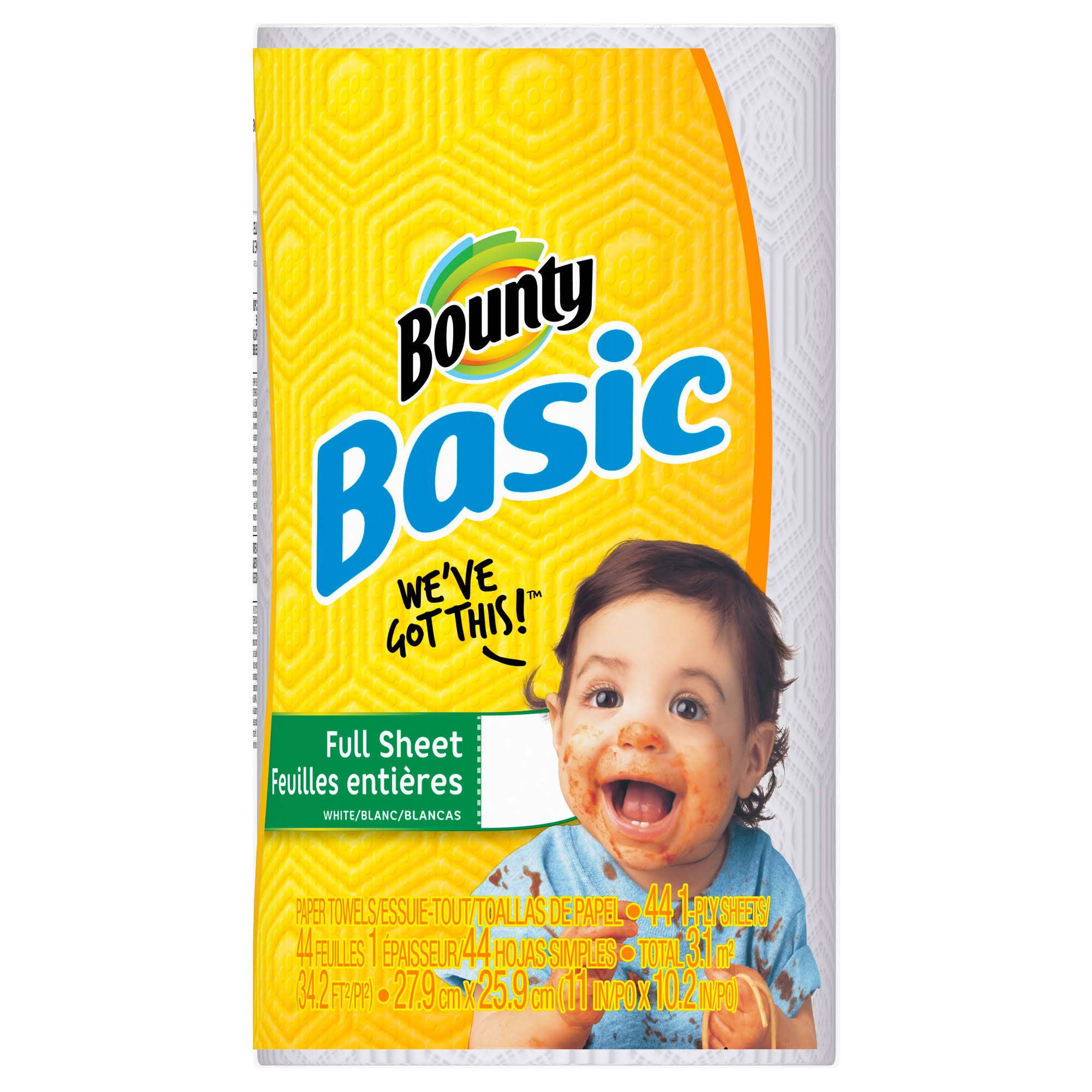 Bounty Essentials White Paper Towels - Regular Roll
