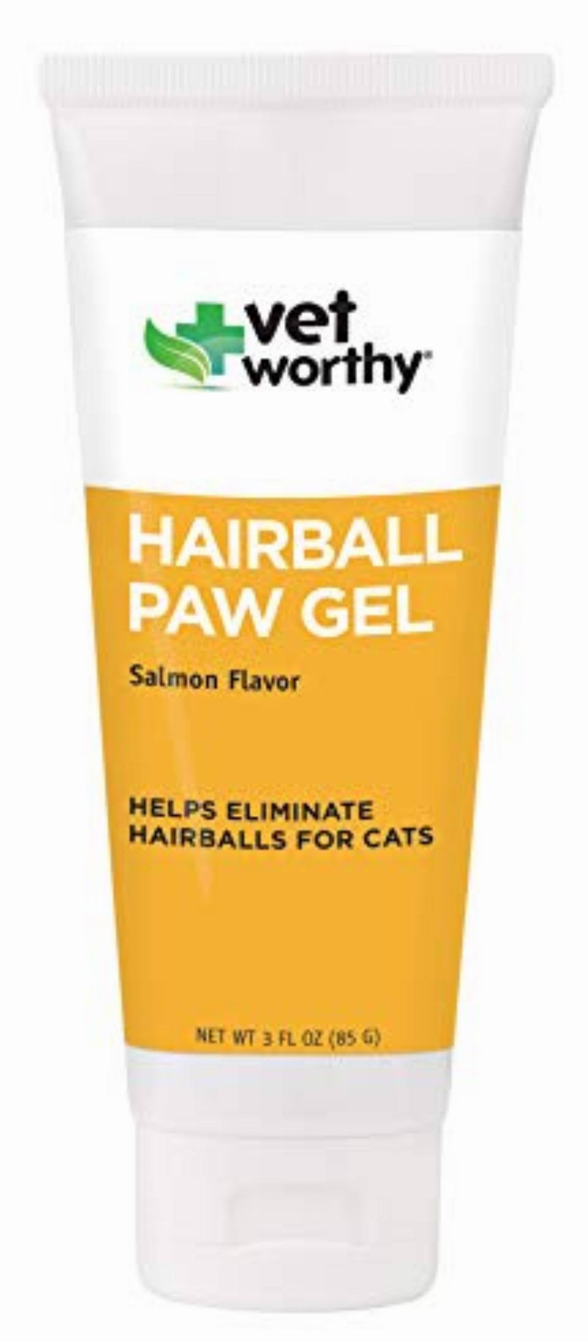 Vet Worthy Hairball Paw Gel Aid - For Cats, Fish Flavor, 3oz