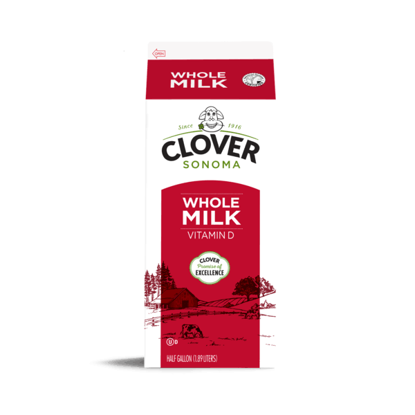 Clover Milk, Vitamin D - 0.5 gl (1.89 lt)