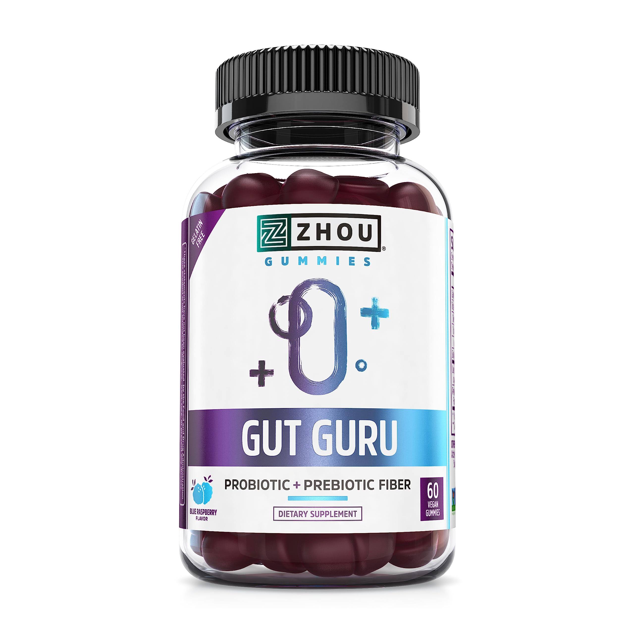 Zhou Nutrition - Gut Guru - 60 Vegan Gummies