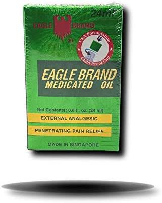 Eagle Brand Medicated Oil 0.8 oz - 24 ml Bottle