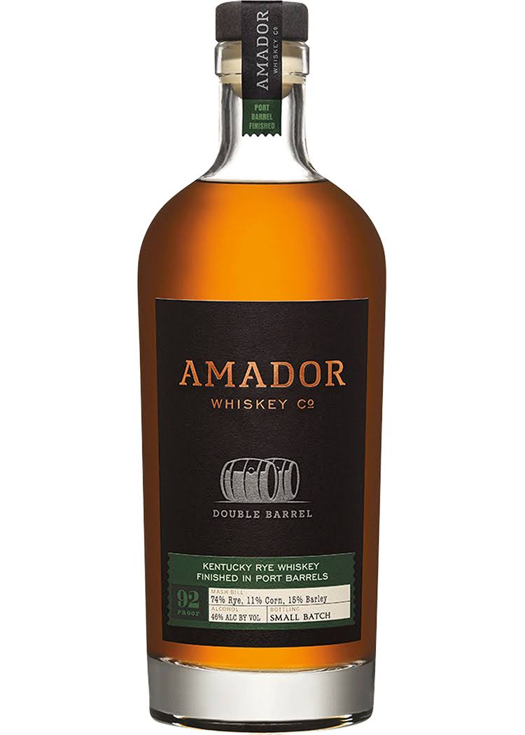 Amador Double Barrel Rye Whiskey Port Finish 750ml