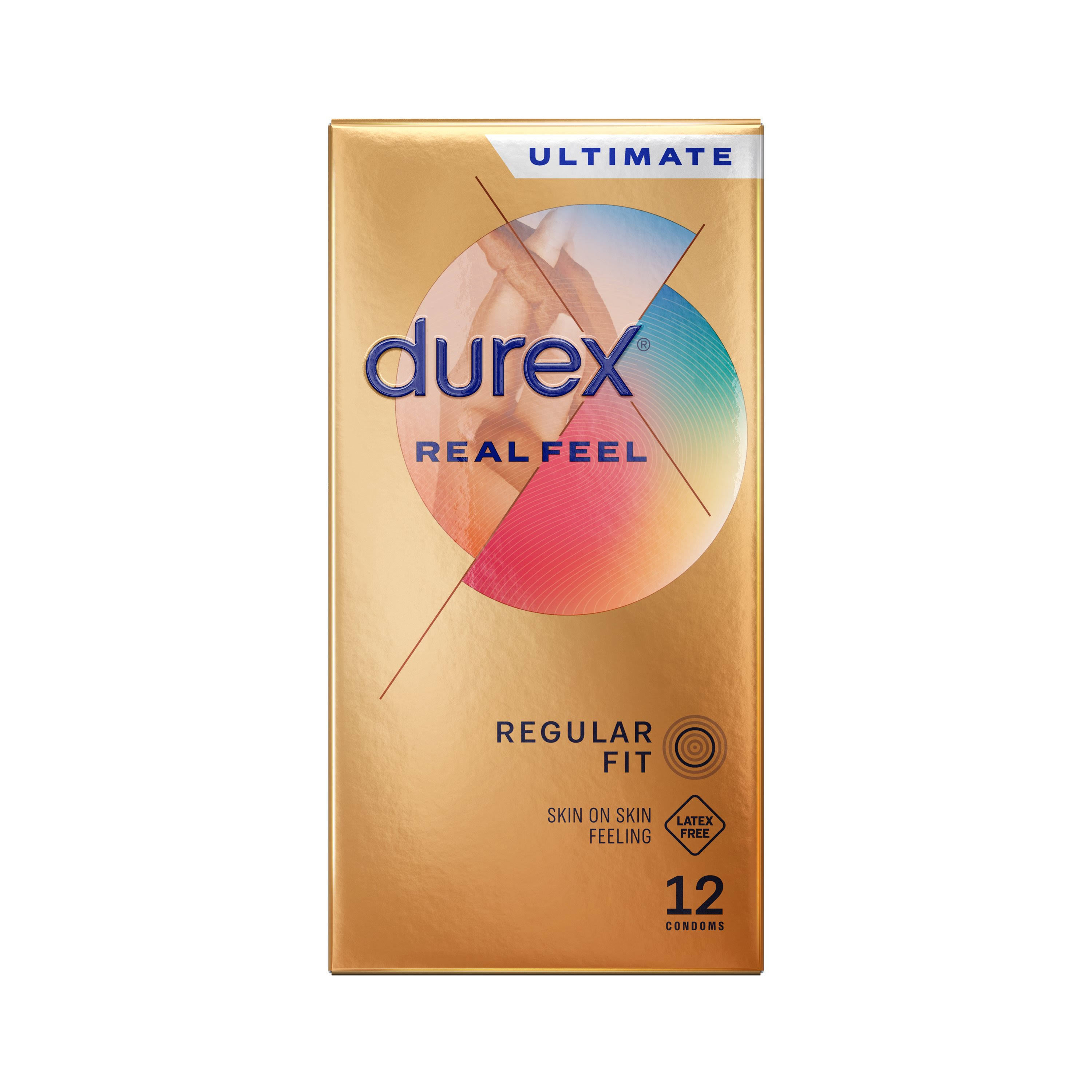 Durex Real Feel Condoms, Pack of 12