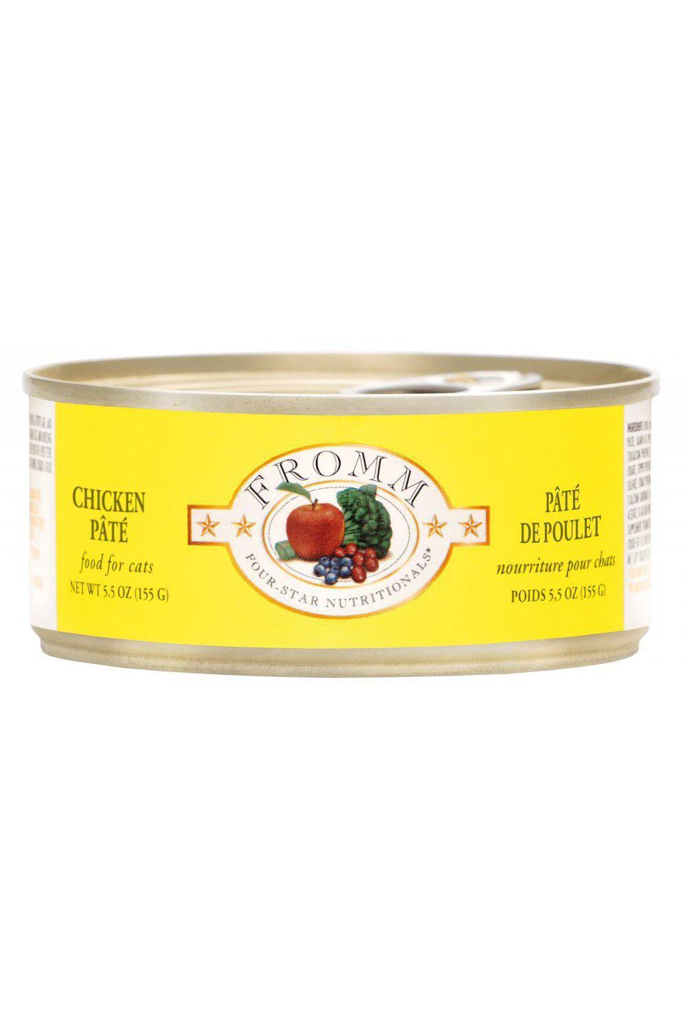 Fromm 5.5 oz Four-Star Chicken Pate Cat Food