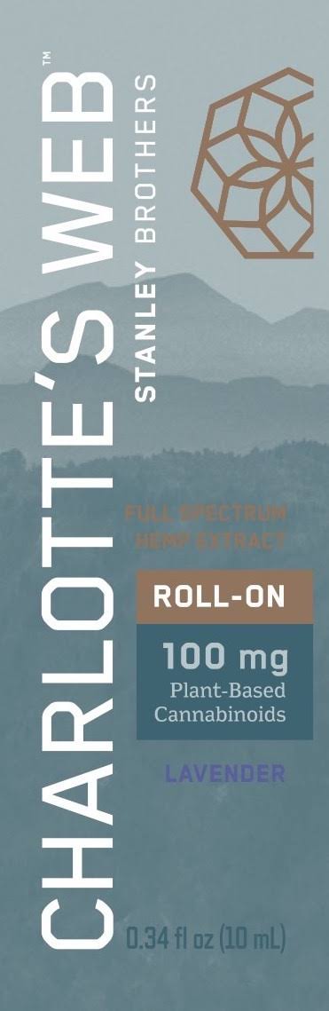Charlotte's Web Hemp Extract, 100 mg, Roll-On, Lavender - 0.34 fl oz