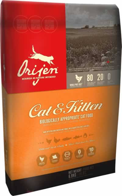 Orijen Cat & Kitten Food - 12 oz bag