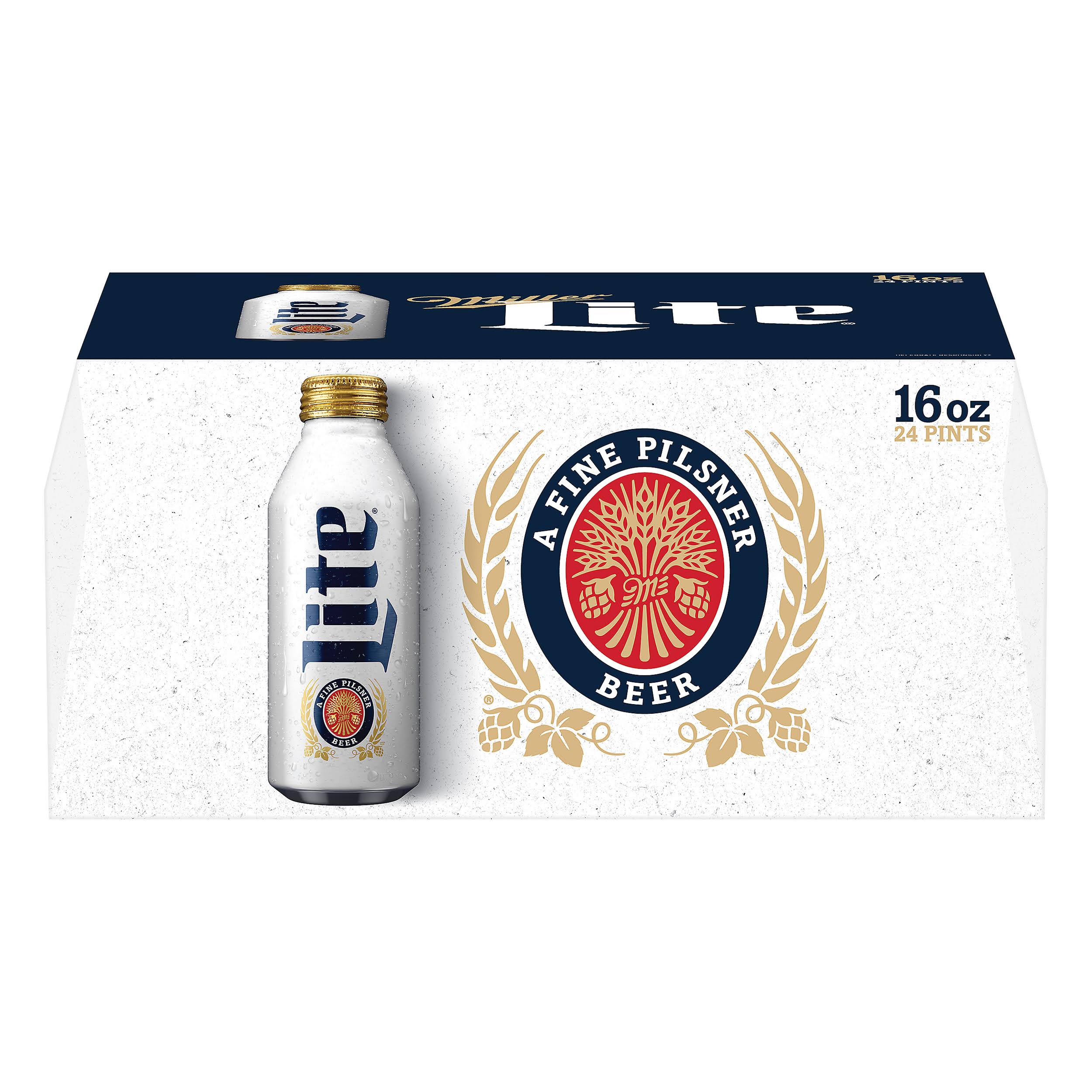 Miller Lite Lager Beer, Light Beer - 16 fl oz