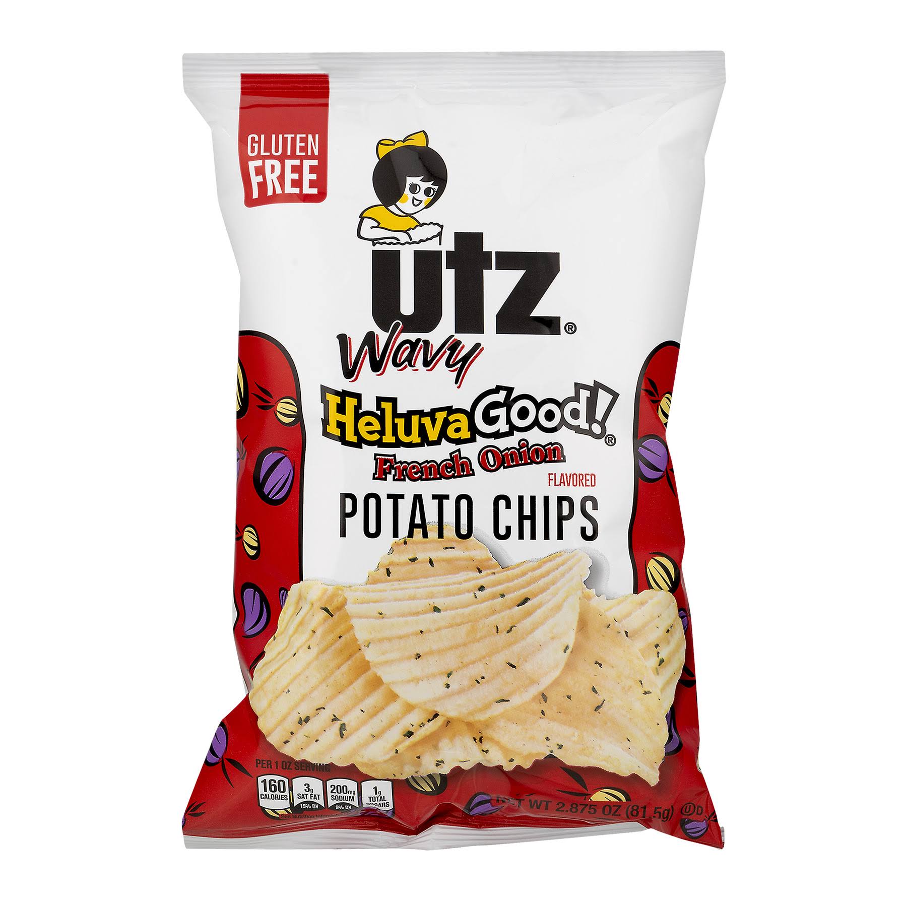 Utz Wavy Fresh Onion Potato Chips - 2.87oz