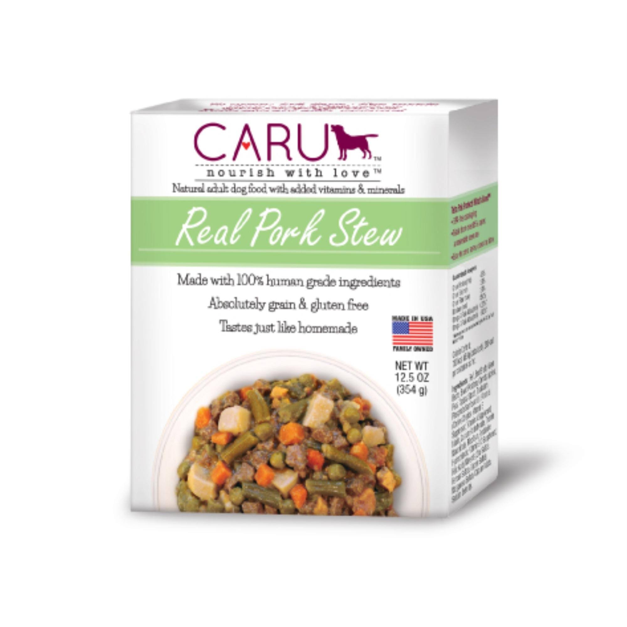 Caru Wet Dog Food - Real Pork Stew, 12.5oz