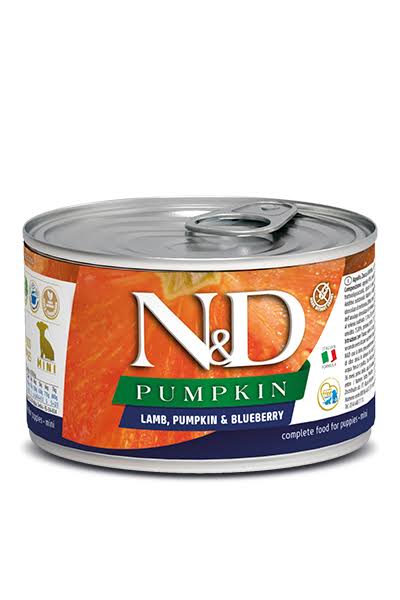 Farmina N&D Pumpkin, Lamb & Blueberry Puppy Wet Dog Food, 4.9-oz