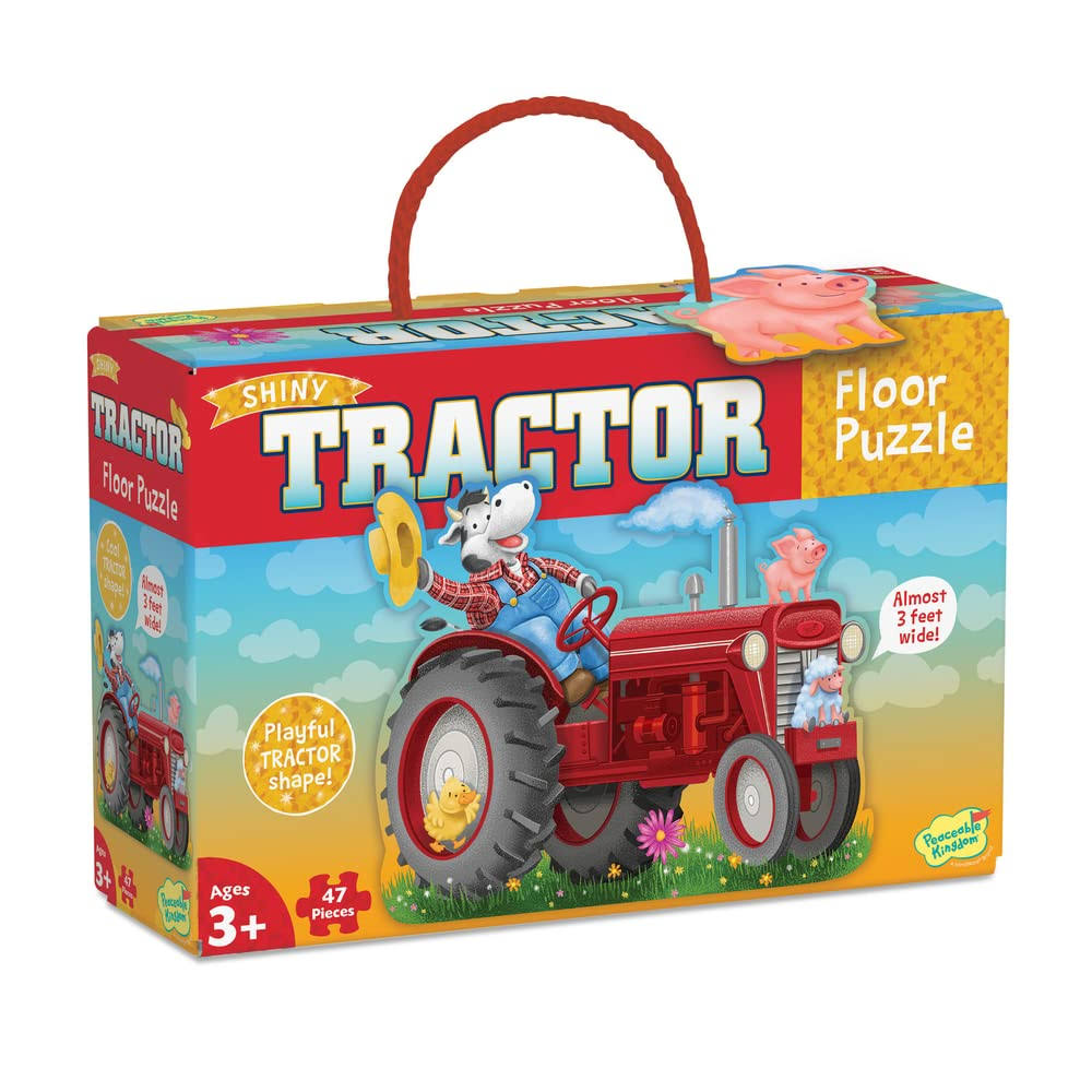 Shiny Tractor Floor Puzzle from MindWare