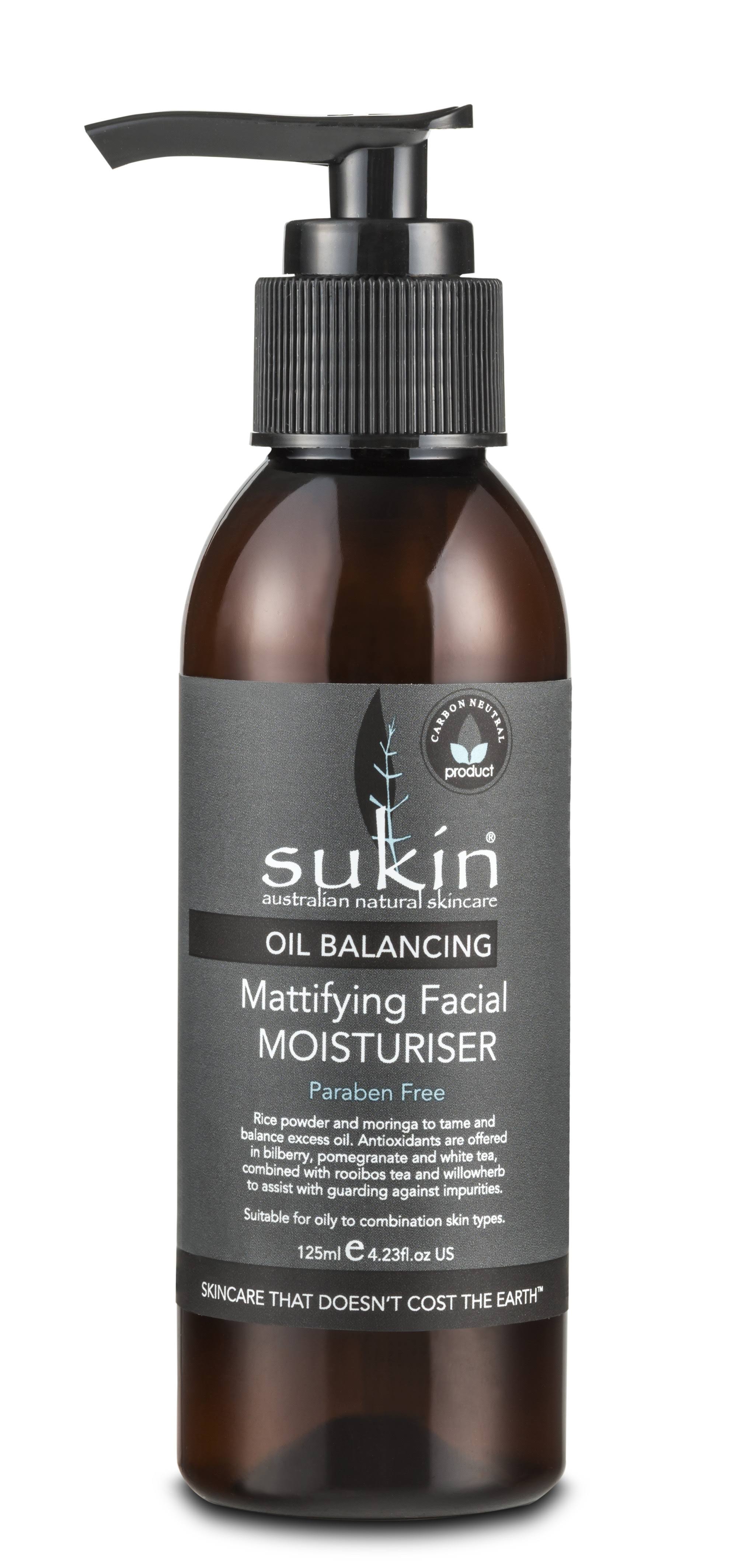 Sukin Oil Balancing Mattifying Facial Moisturiser - 125ml