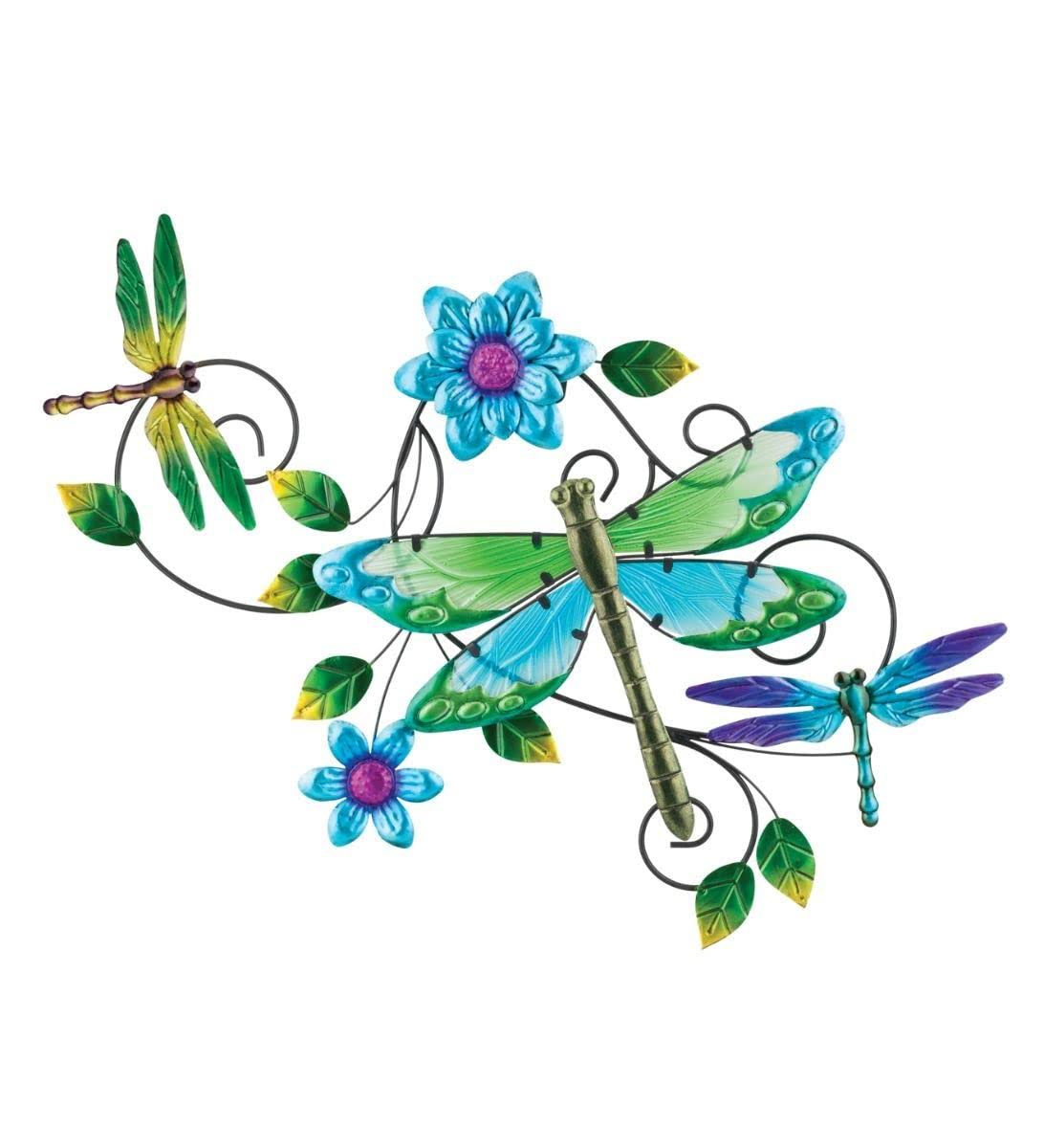 Regal Art & Gift Garden Vibe Wall Decor - Dragonfly - Multi - Metal