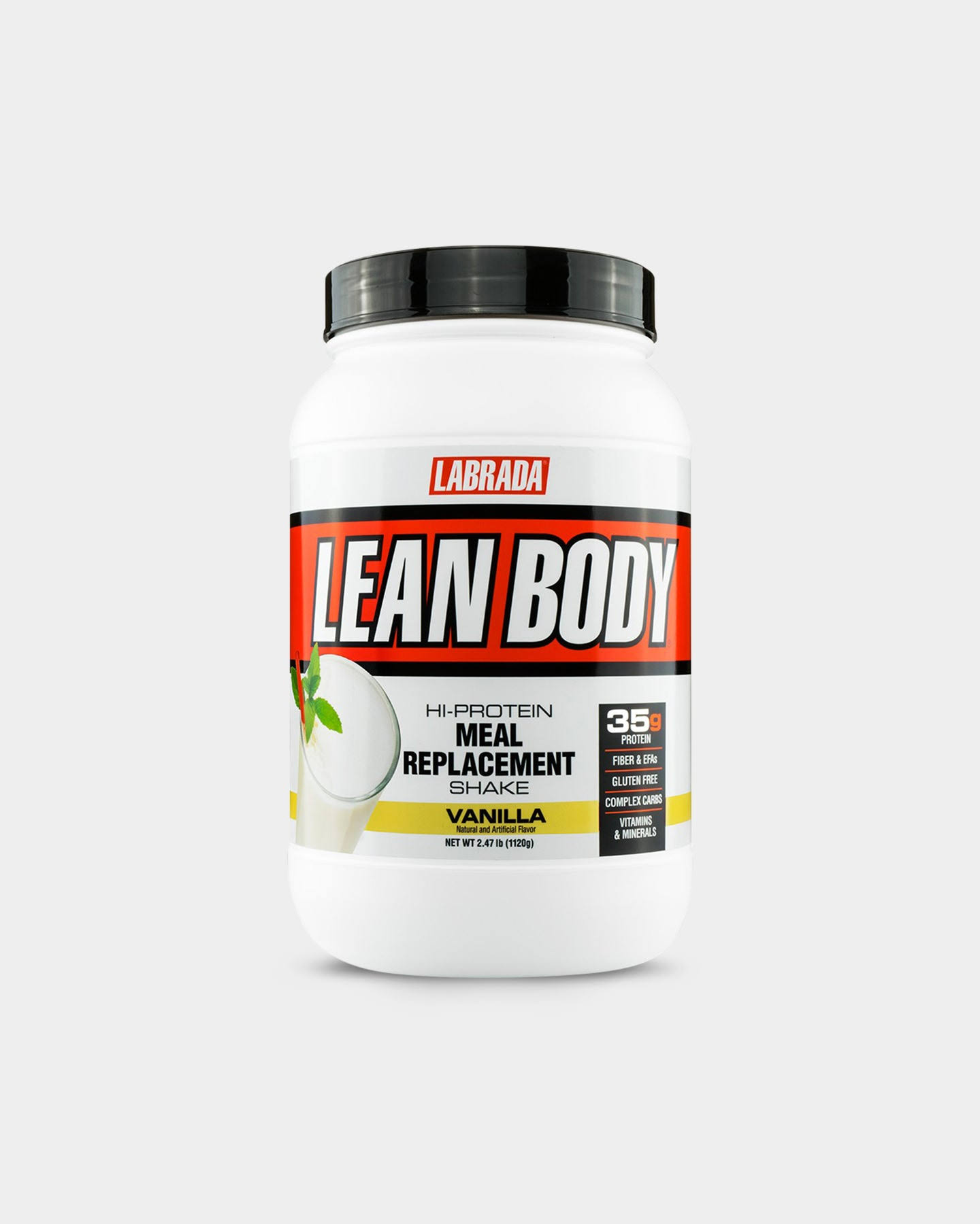 Labrada Nutrition Lean Body Hi-Protein Meal Replacement Shake - Vanilla, 2.47 lbs