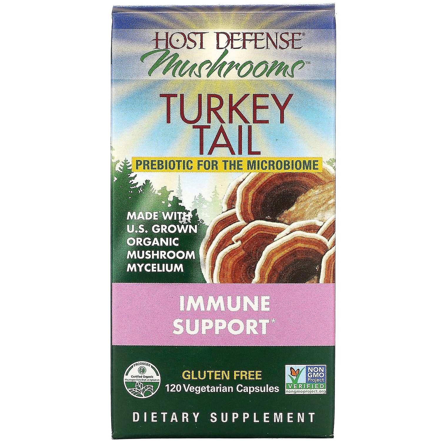 Host Defense Turkey Tail Unflavored 120 Capsules