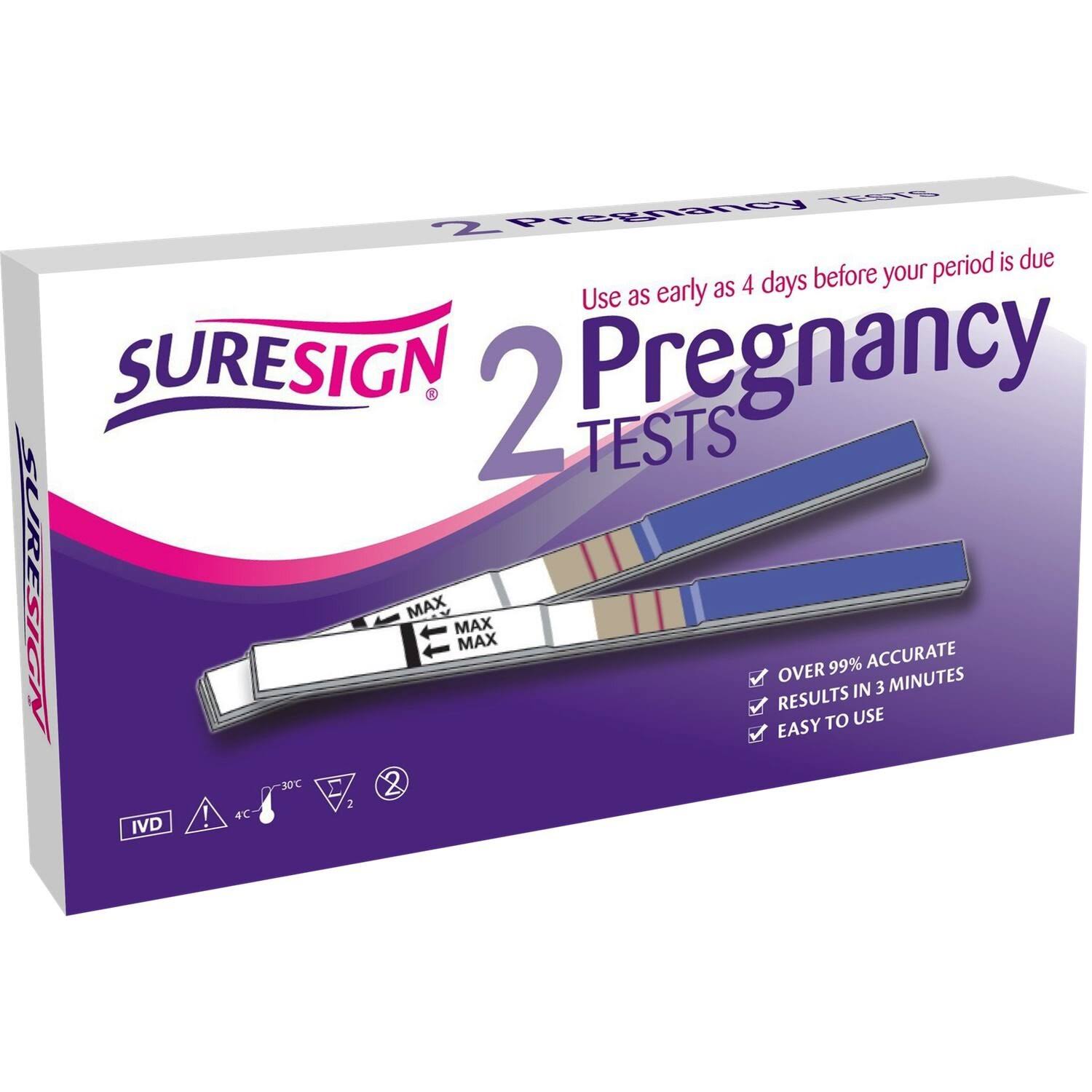 Suresign Pregnancy Test - 2 Pack