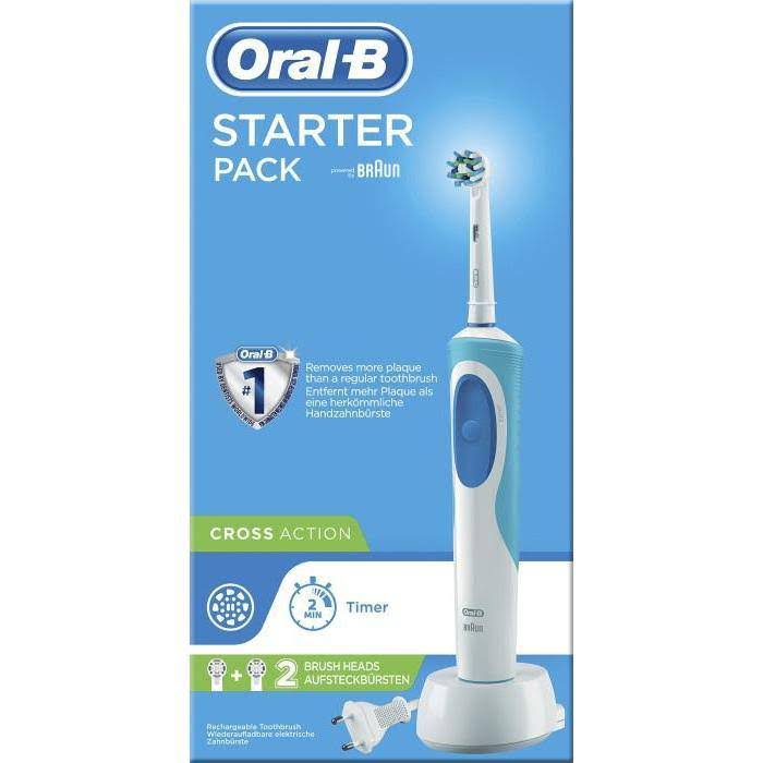 Oral-B Vitality CrossAction Toothbrush Starter Pack - 2D Cleaning Action