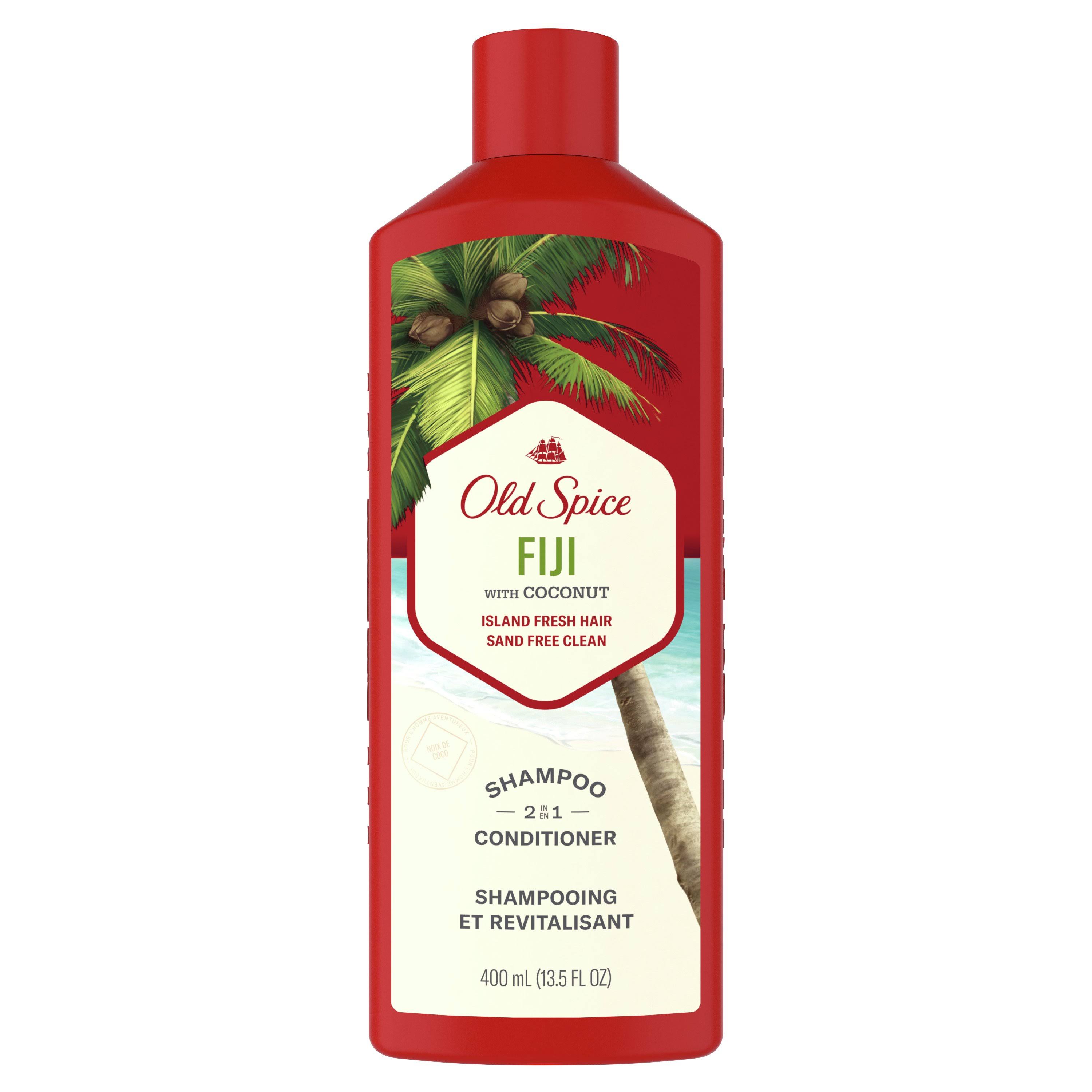Old Spice Fiji 2in1 Shampoo and Conditioner For Men, 13.5 fl oz, 5.449