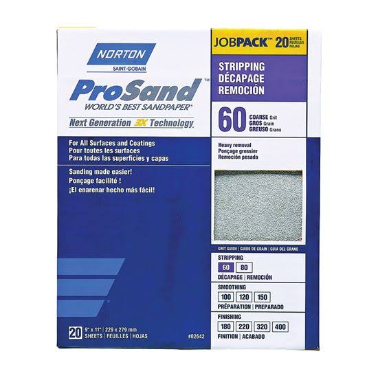 Norton Prosand Sandpaper Sheet - x20