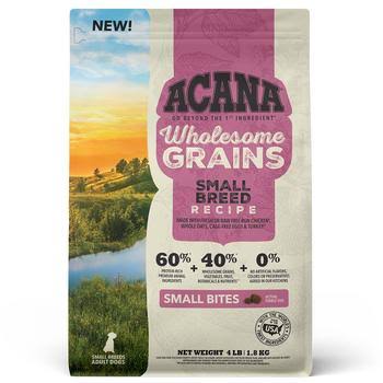 Acana Wholesome Grains Small Breed Recipe Dry Dog Food - 4 lb. Bag