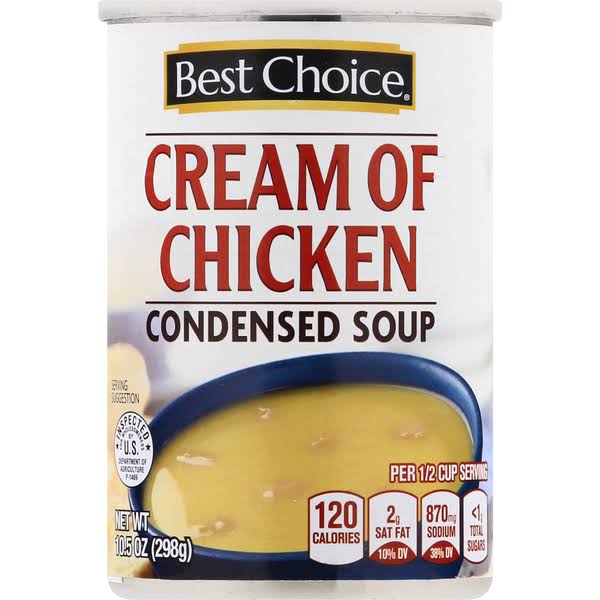 Best Choice Soup, Cream of Chicken, Condensed - 10.5 oz