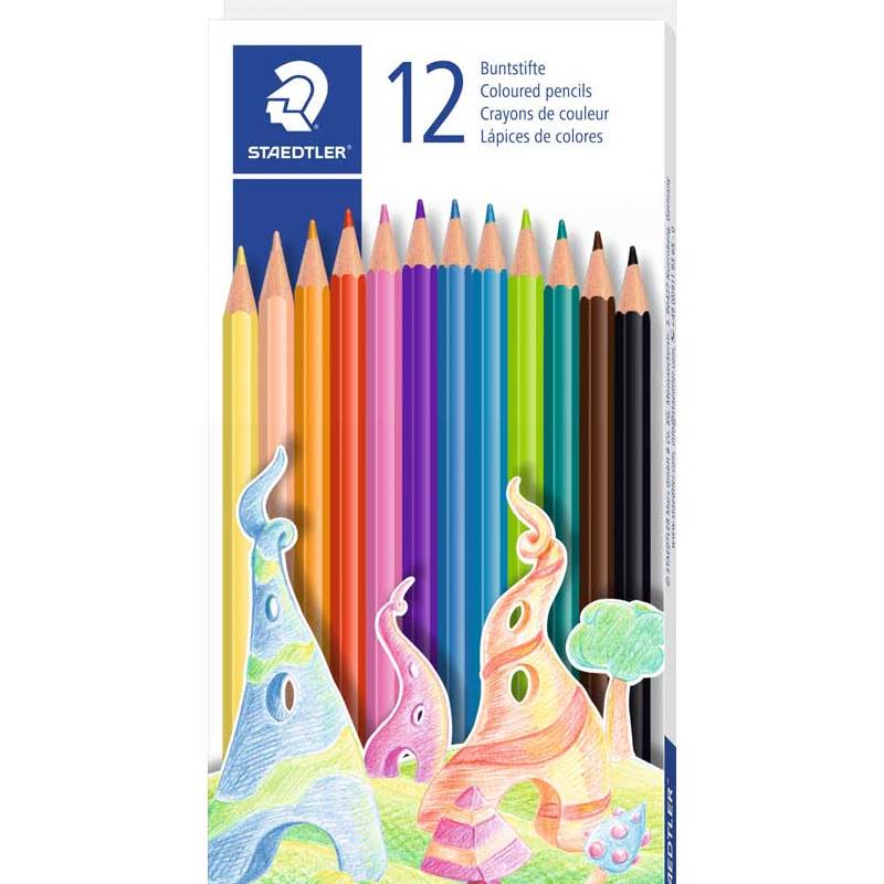Staedtler Coloring Pencils - 12 Colours, Wood Free