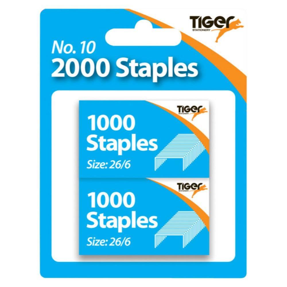 Tiger No 10 Staples 301513 (Pack of 2000)