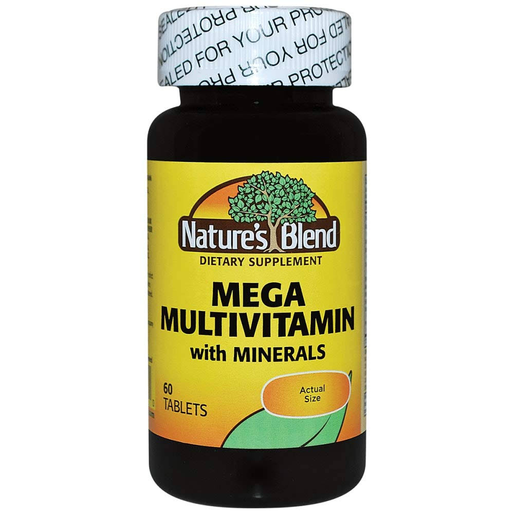 Natures Blend Tablet supplement - Mega Multivitamin with Minerals, 60ct