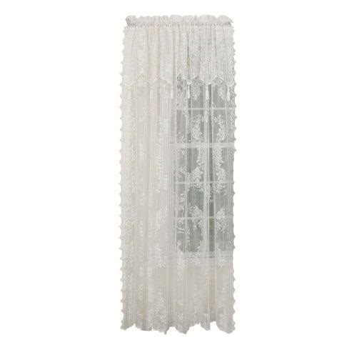 Renaissance Home Fashion Carly Lace Curtain - with Valance, 56"x84"