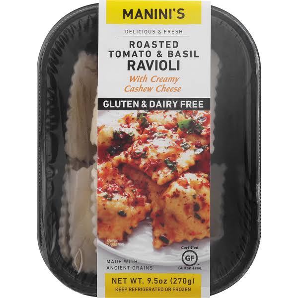 Manini's Ravioli, Roasted Tomato & Basil - 9.5 oz