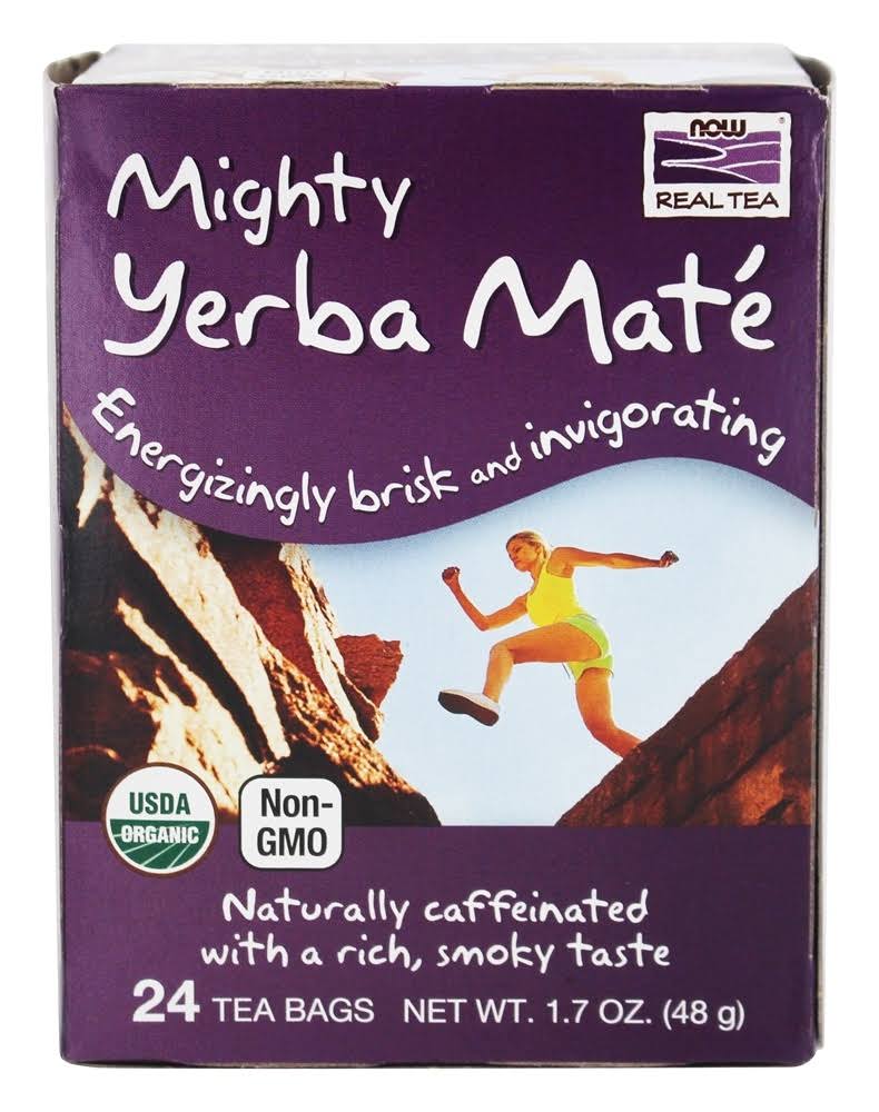 NOW FOODS YERBA MATE TEA ORGANIC - 24 TEA BAGS