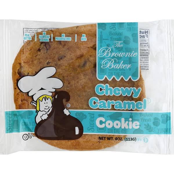 Brownie Baker Cookie, Chewy Caramel - 4 oz