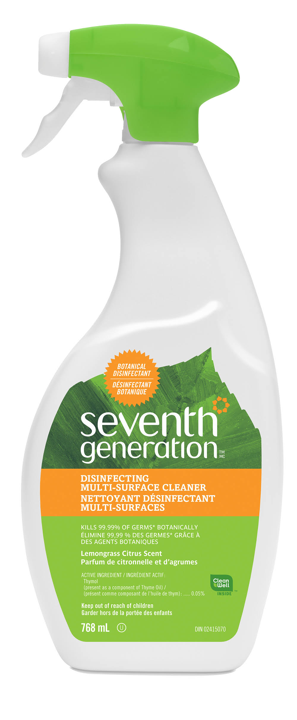 Seventh Generation Multi-surface Disinfecting Spray - Lemongrass Citrus, 26oz