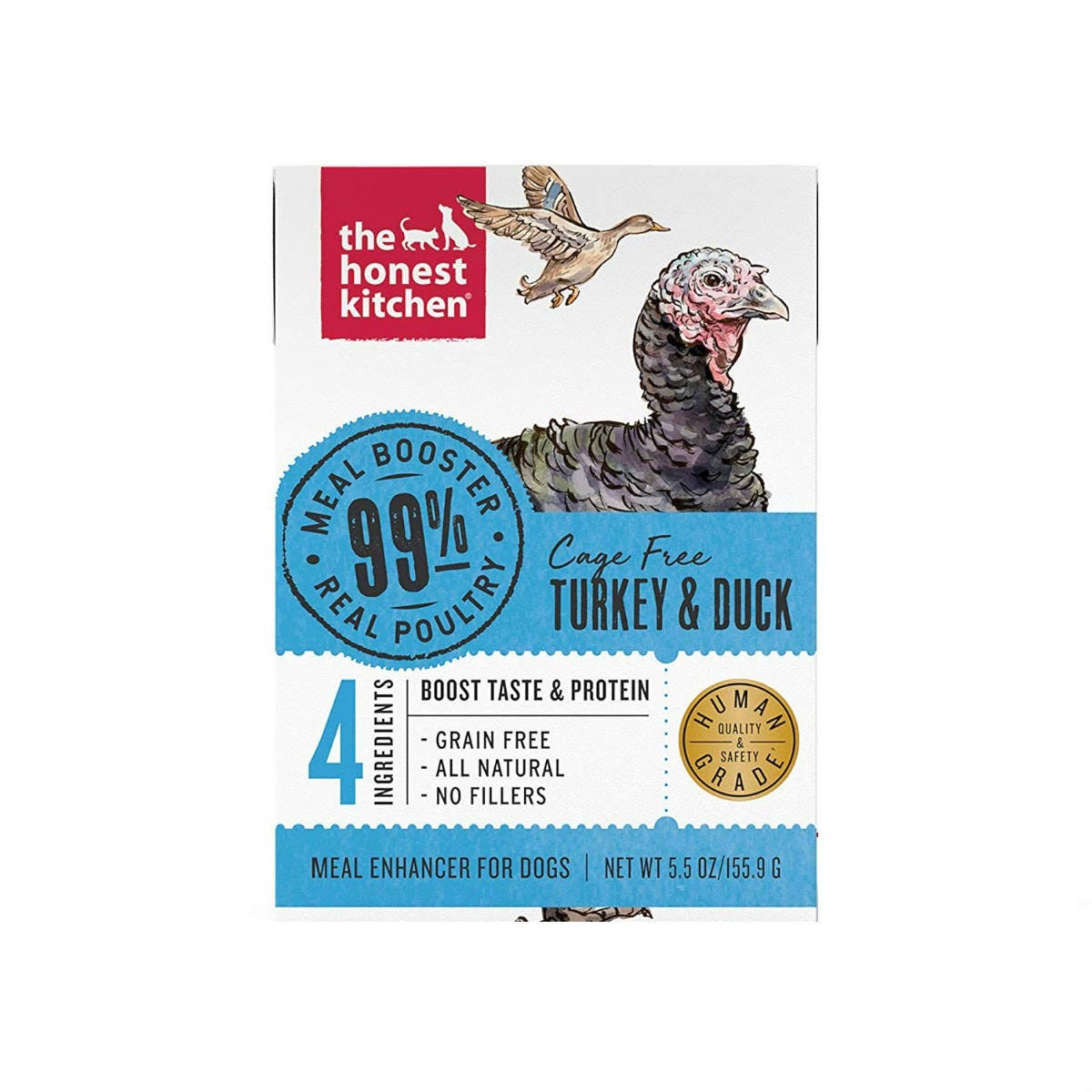 The Honest Kitchen Dog Food Meal Booster - 99% Turkey & Duck (5.5oz)
