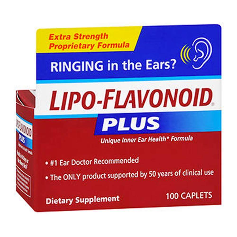 Lipo-Flavonoid Plus Inner Ear Health Dietary Supplement Caplets - x100