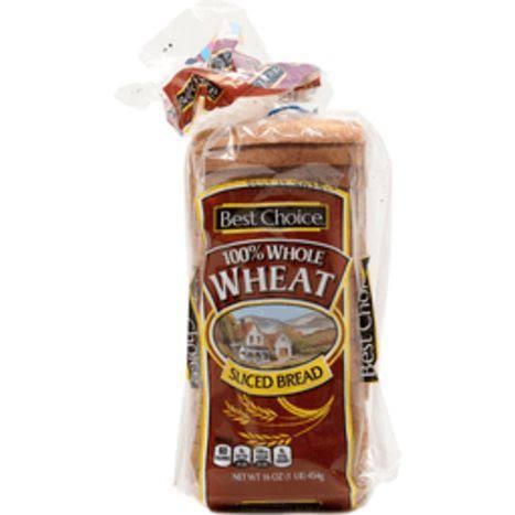 Best Choice 100% Whole Wheat Bread - 1 lb