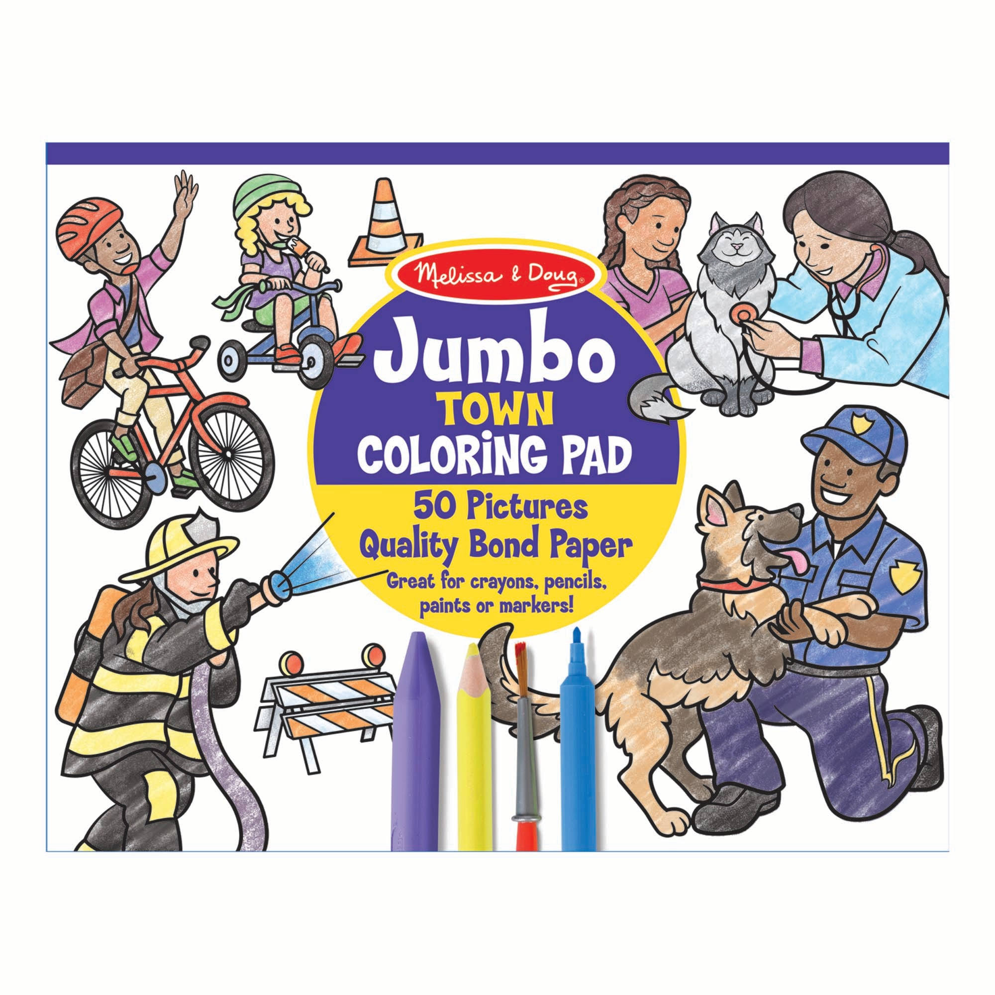 Melissa & Doug - Jumbo Colouring Pad - Town