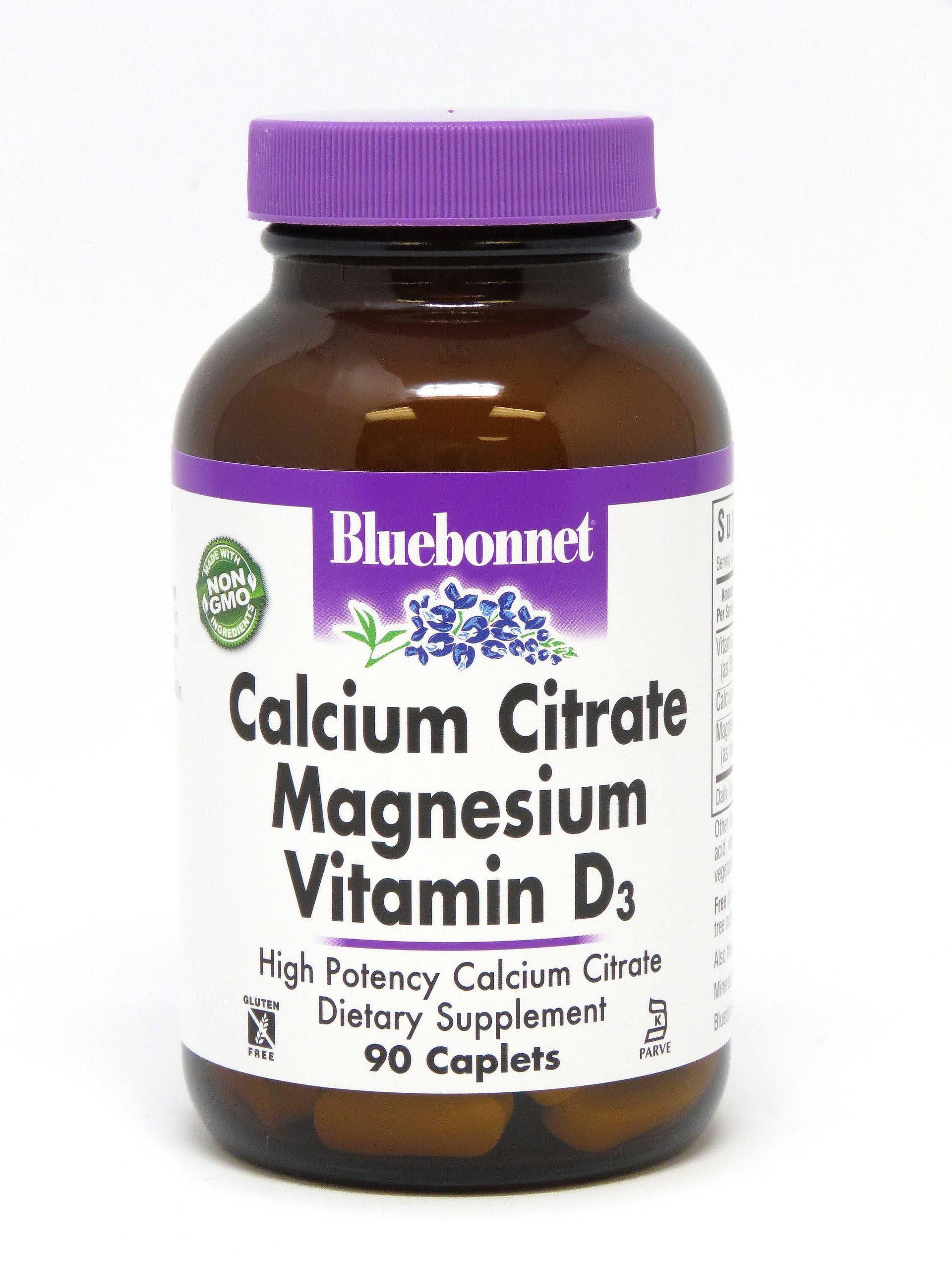 Bluebonnet Calcium Citrate Magnesium Vitamin D3 - 180 Caplets