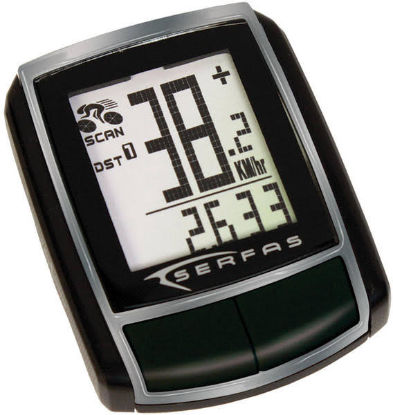 Serfas Si 10 Wired Level 1 Cycling Computer - Black