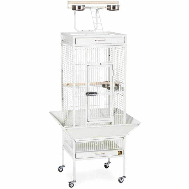 Prevue Hendryx Pet Products Wrought Iron Select Bird Cage - Chalk White