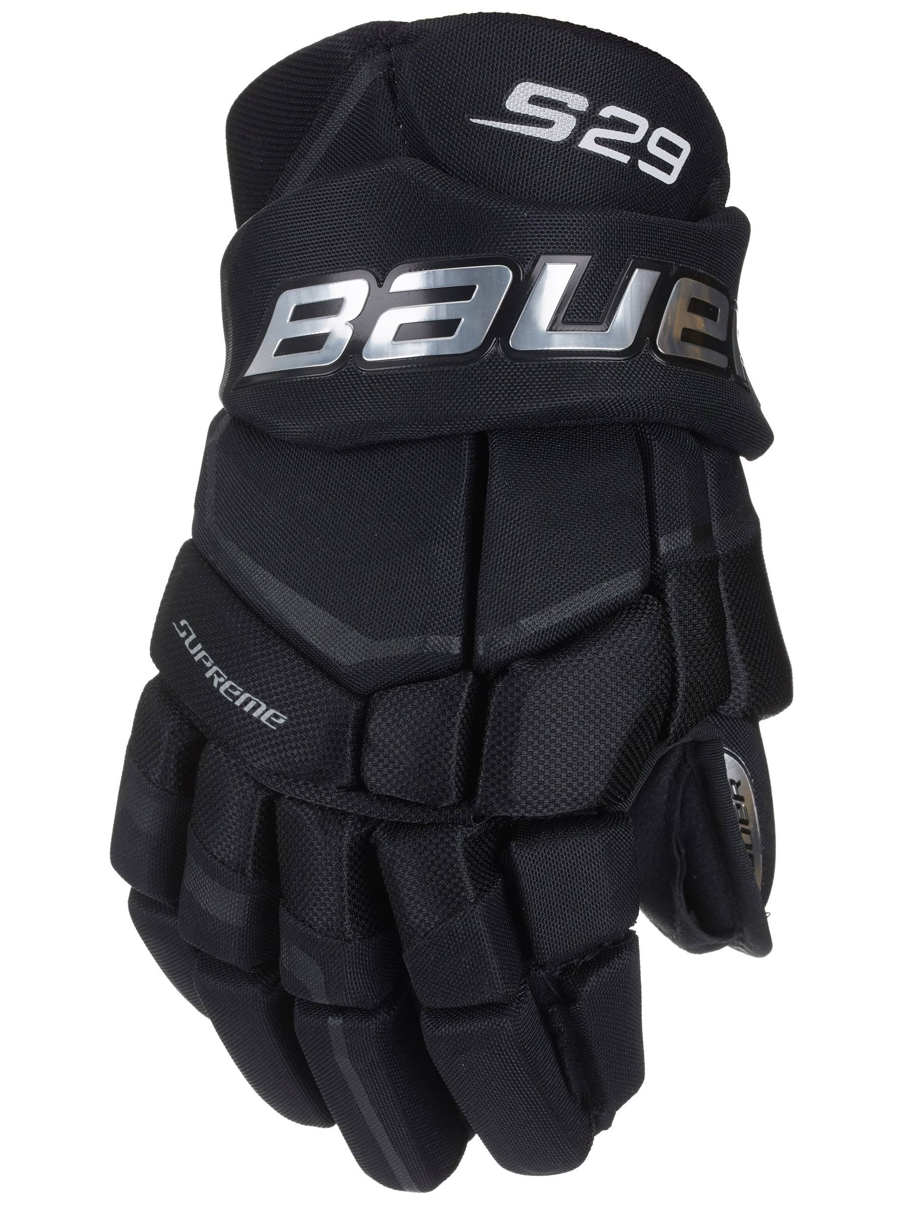 Bauer Supreme S29 Hockey Gloves - Junior - Black - 10.0"