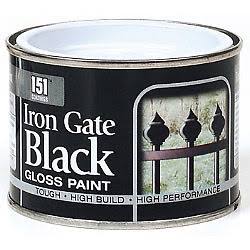 Iron Gate Gloss Paint - Black, 180ml
