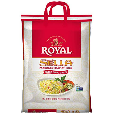 Royal Chef's Secret Sela Parboiled Basmati Rice - 20 lb
