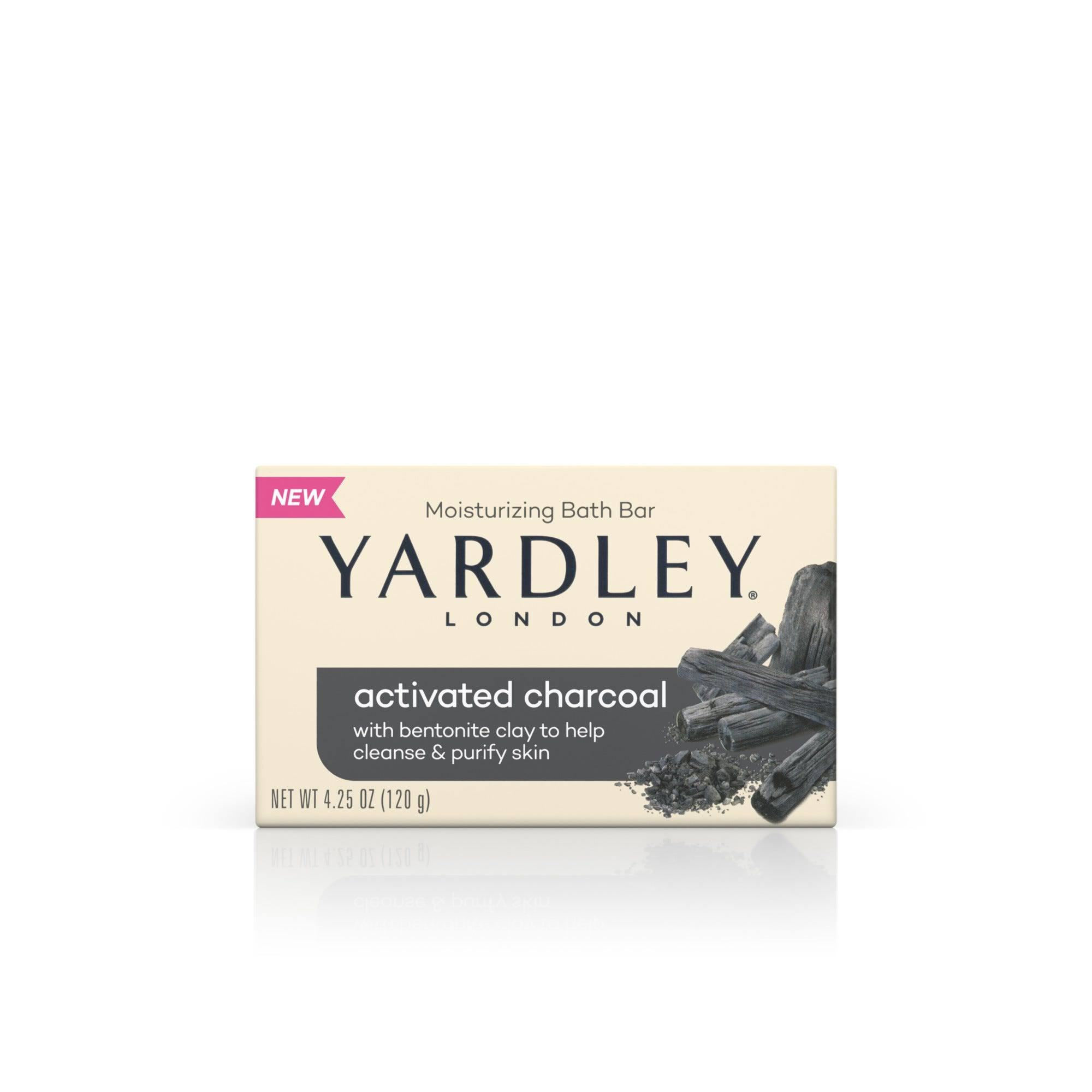 Yardley Activated Charcoal Moisturizing Bath Bar - 4.25oz