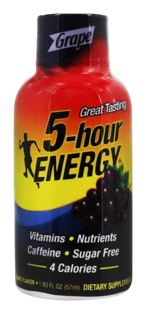 5 hour Energy Great Tasting Grape Flavor Energy Drink - 1.93 Fl Oz