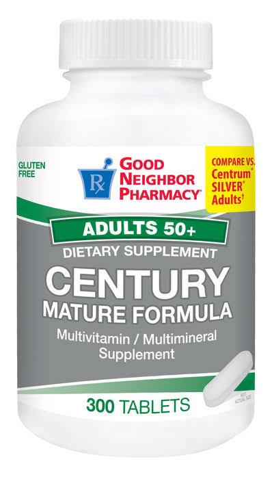 GNP Century Adult 50+ Mature Formula Multivitamin, 300 Tablets